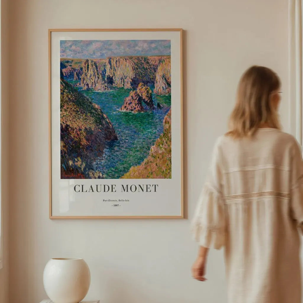 Claude Monet – Port-Domois, Belle-Île (1887) Póster