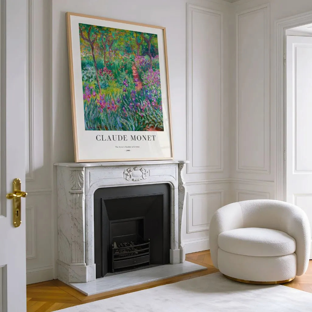 Claude Monet – El Jardín del Artista en Giverny Póster