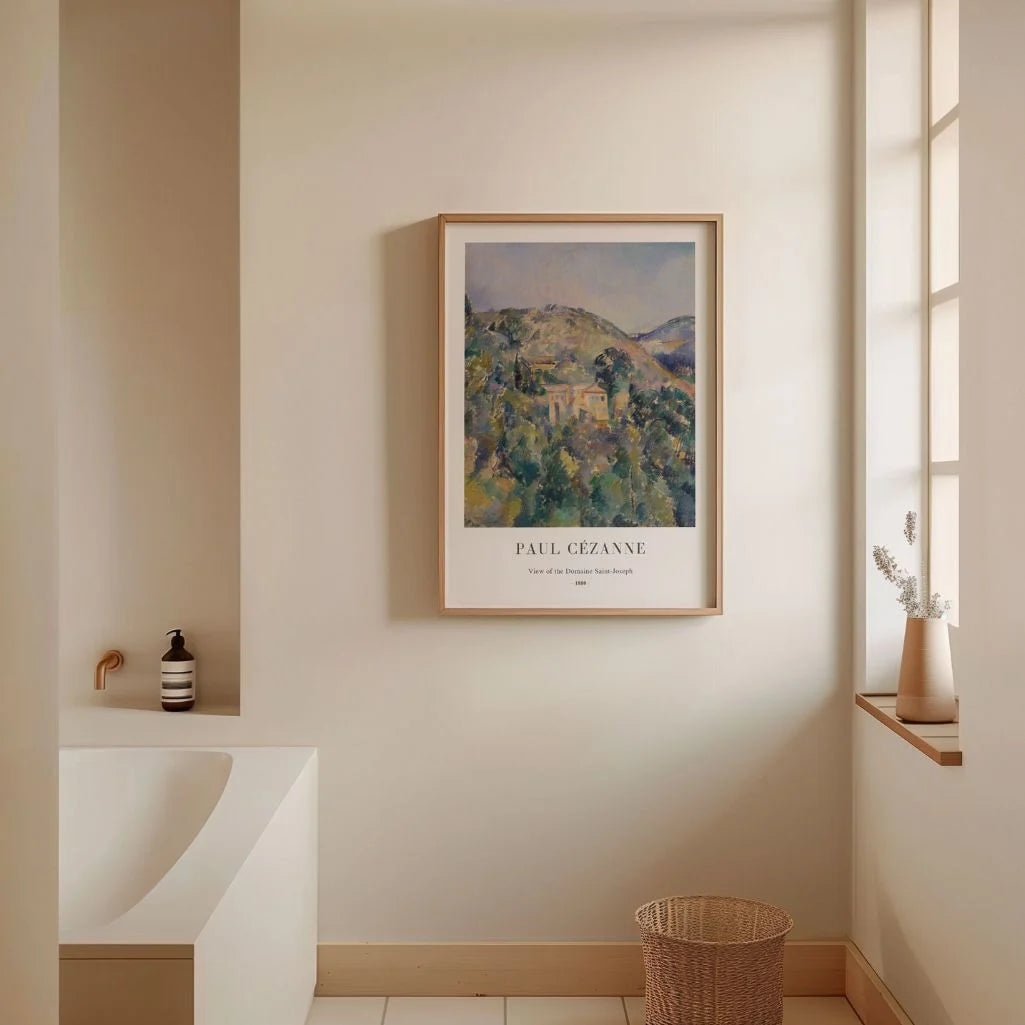 Paul Cézanne – Vista de la finca Saint-Joseph Póster