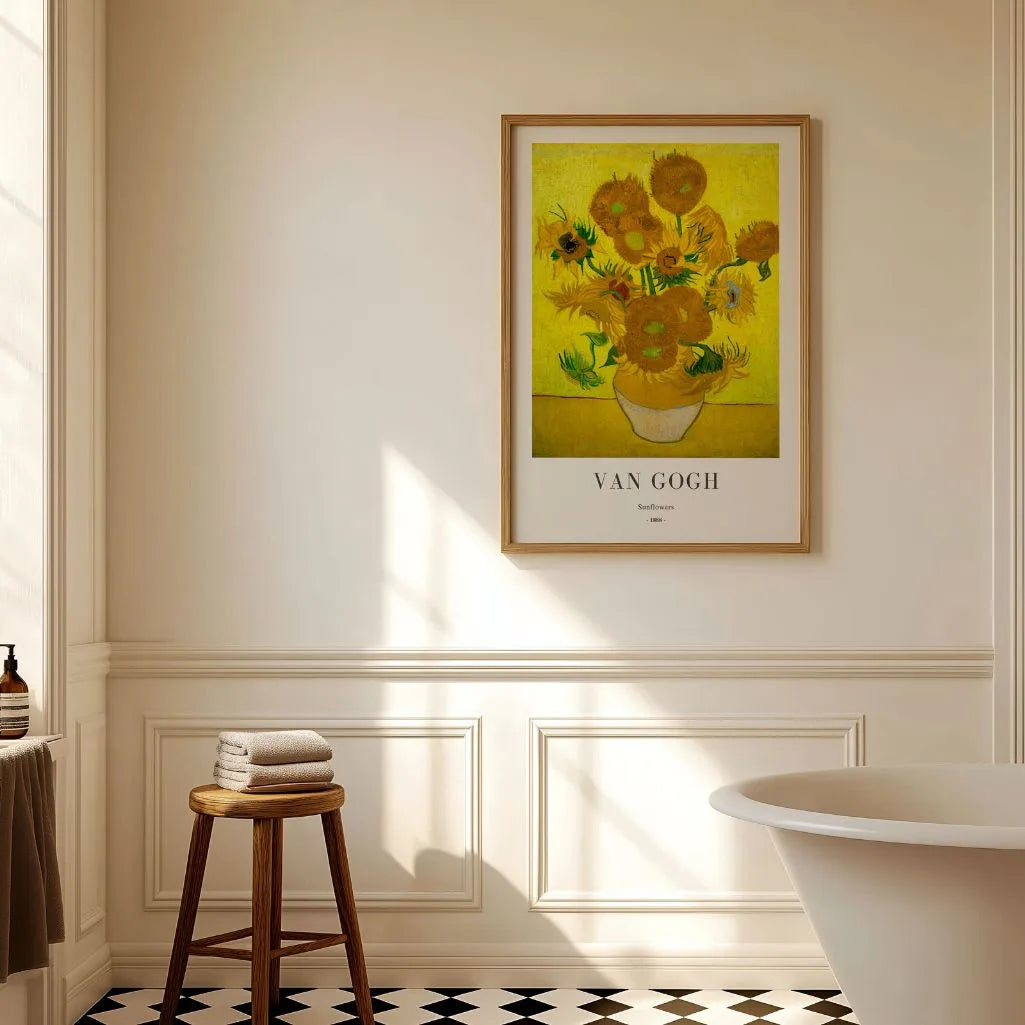 Póster Vincent van Gogh – Girasoles 1888