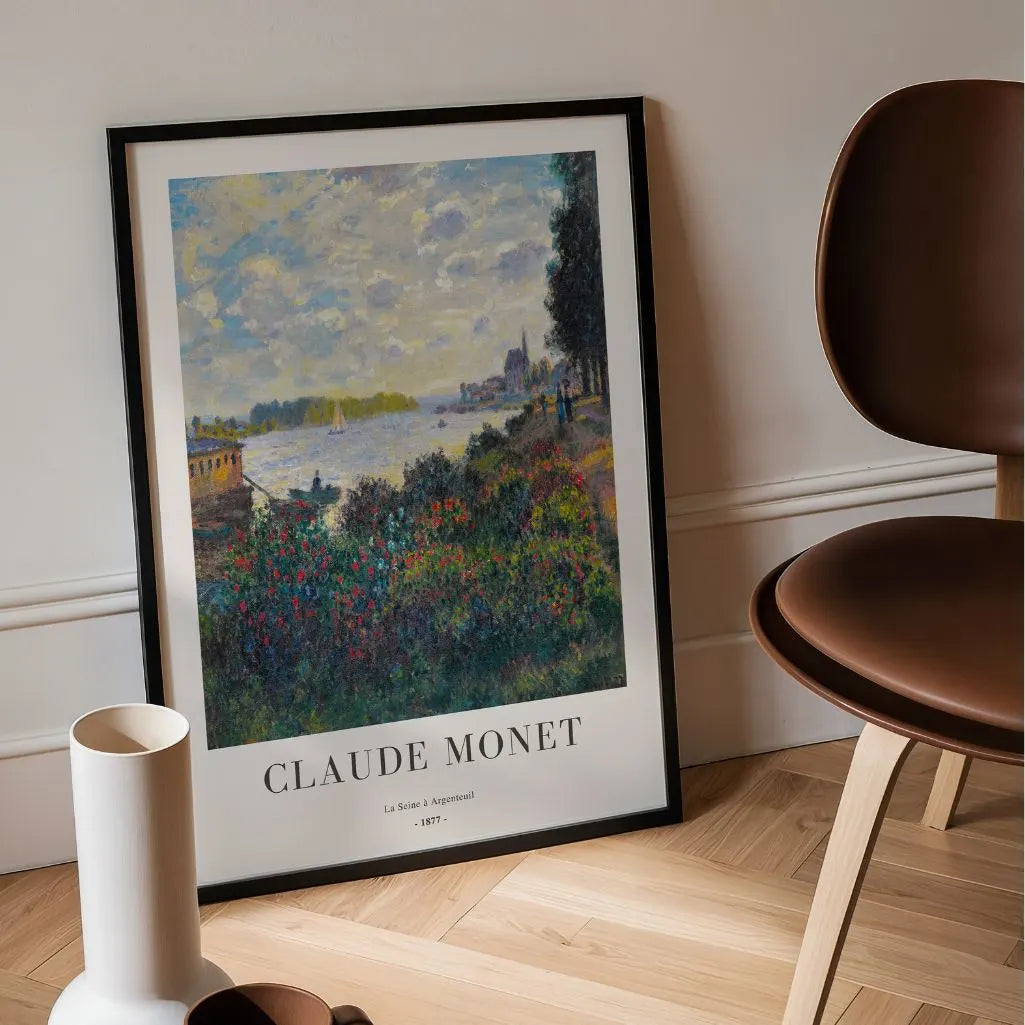 Claude Monet – El Sena en Argenteuil (1877) Póster