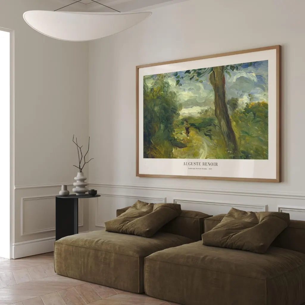 Auguste Renoir – Paisaje entre tormentas Póster