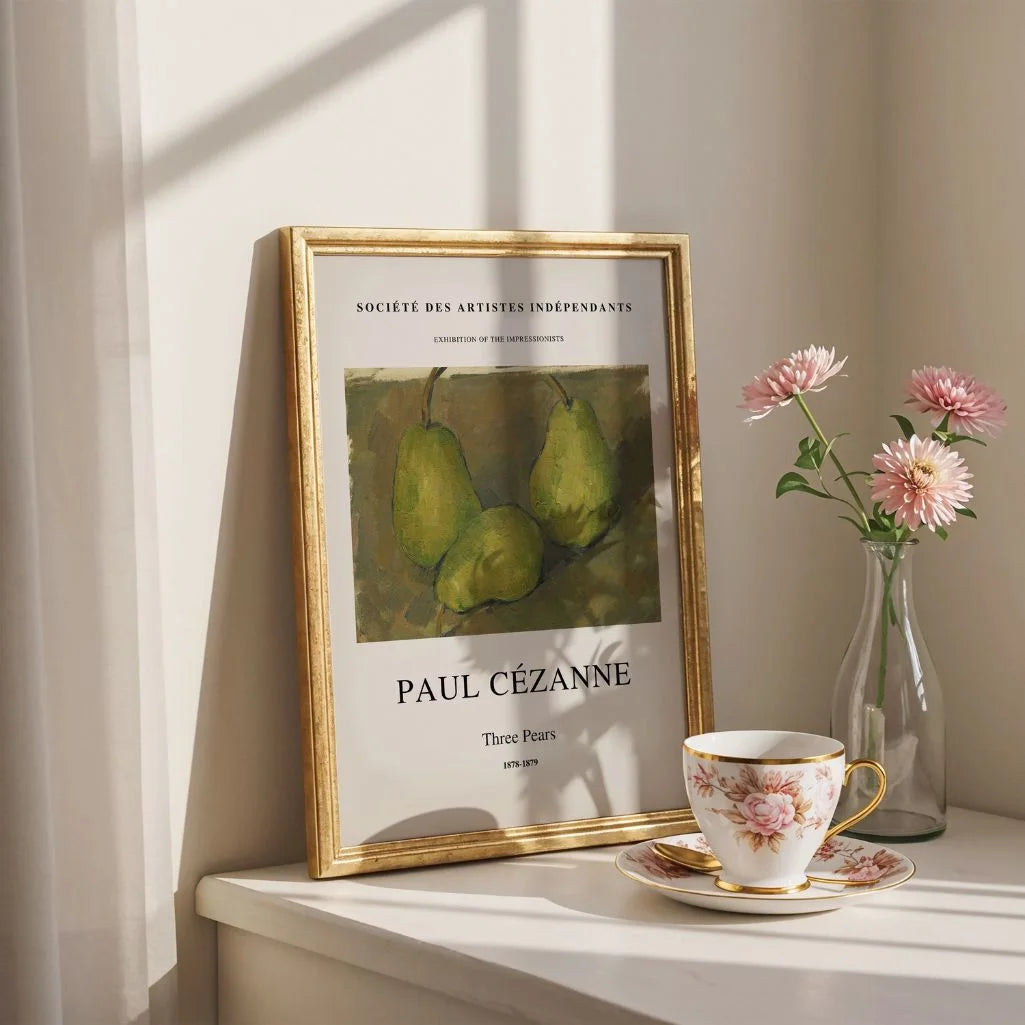 Paul Cézanne – Tres peras Póster