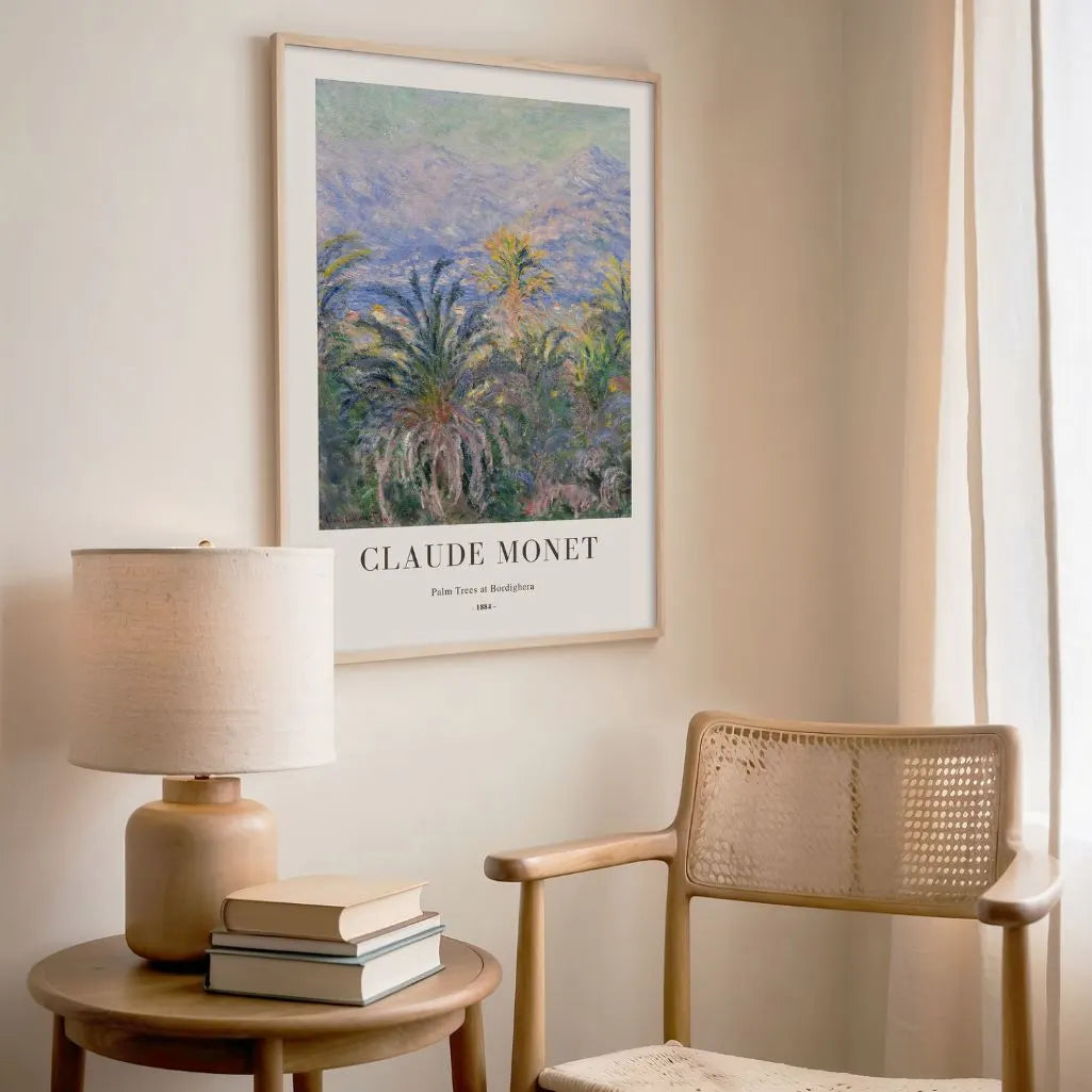 Claude Monet – Palmeras en Bordighera Póster