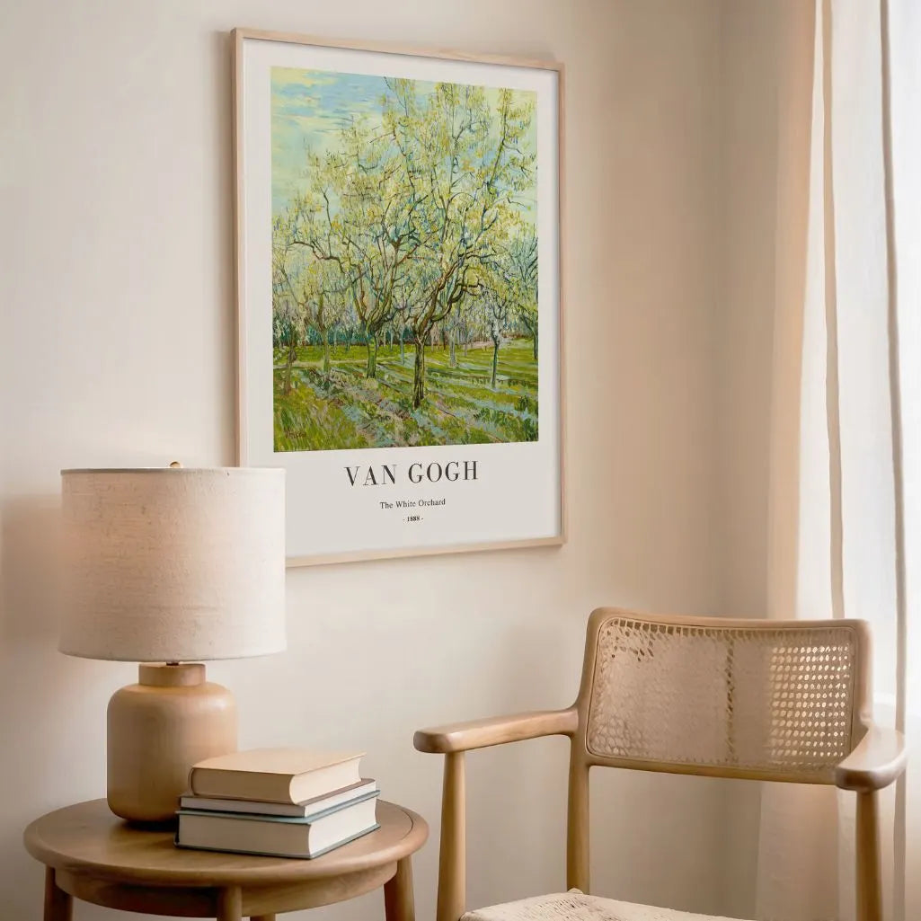 Póster Vincent van Gogh – El huerto blanco