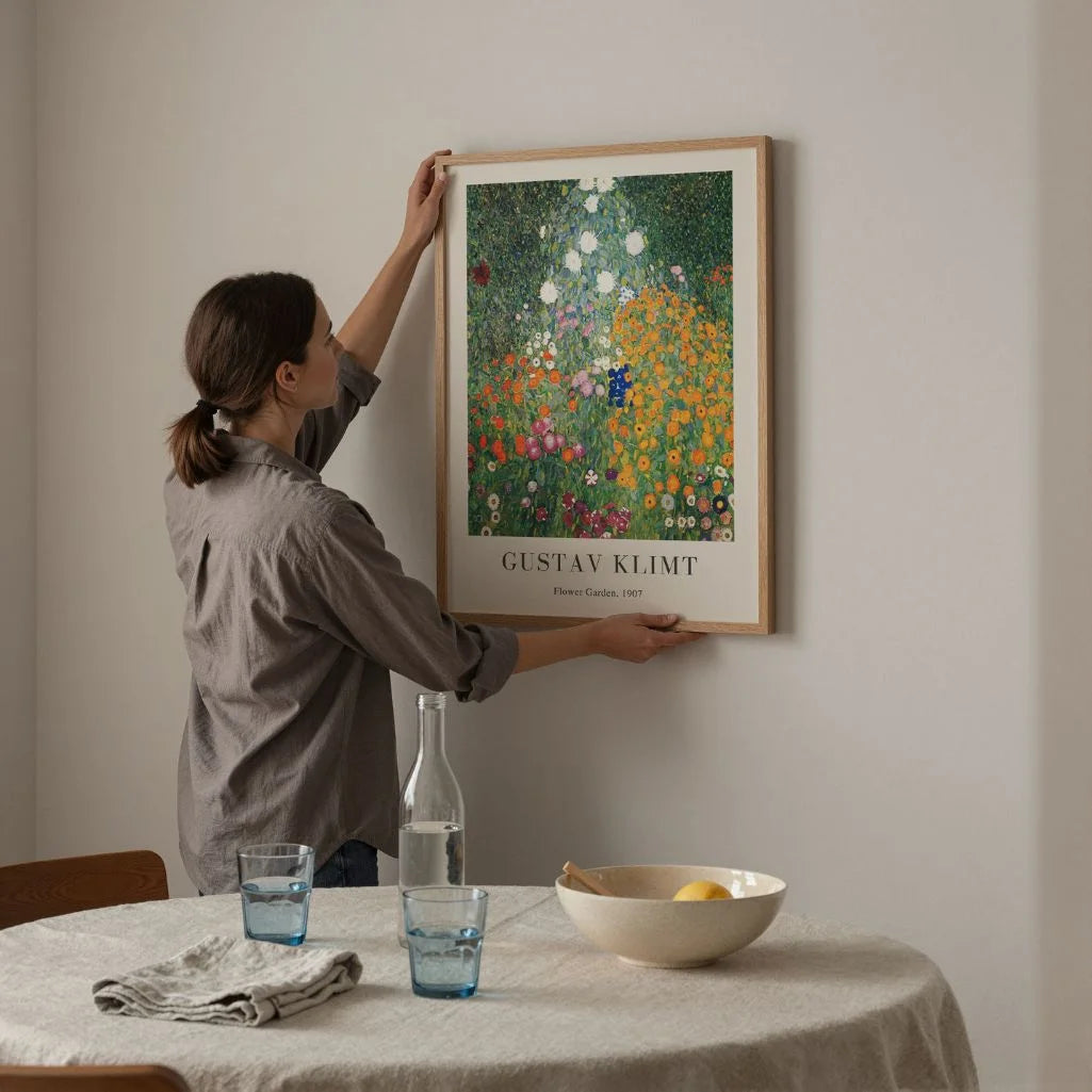 Gustav Klimt Póster – Jardín de flores