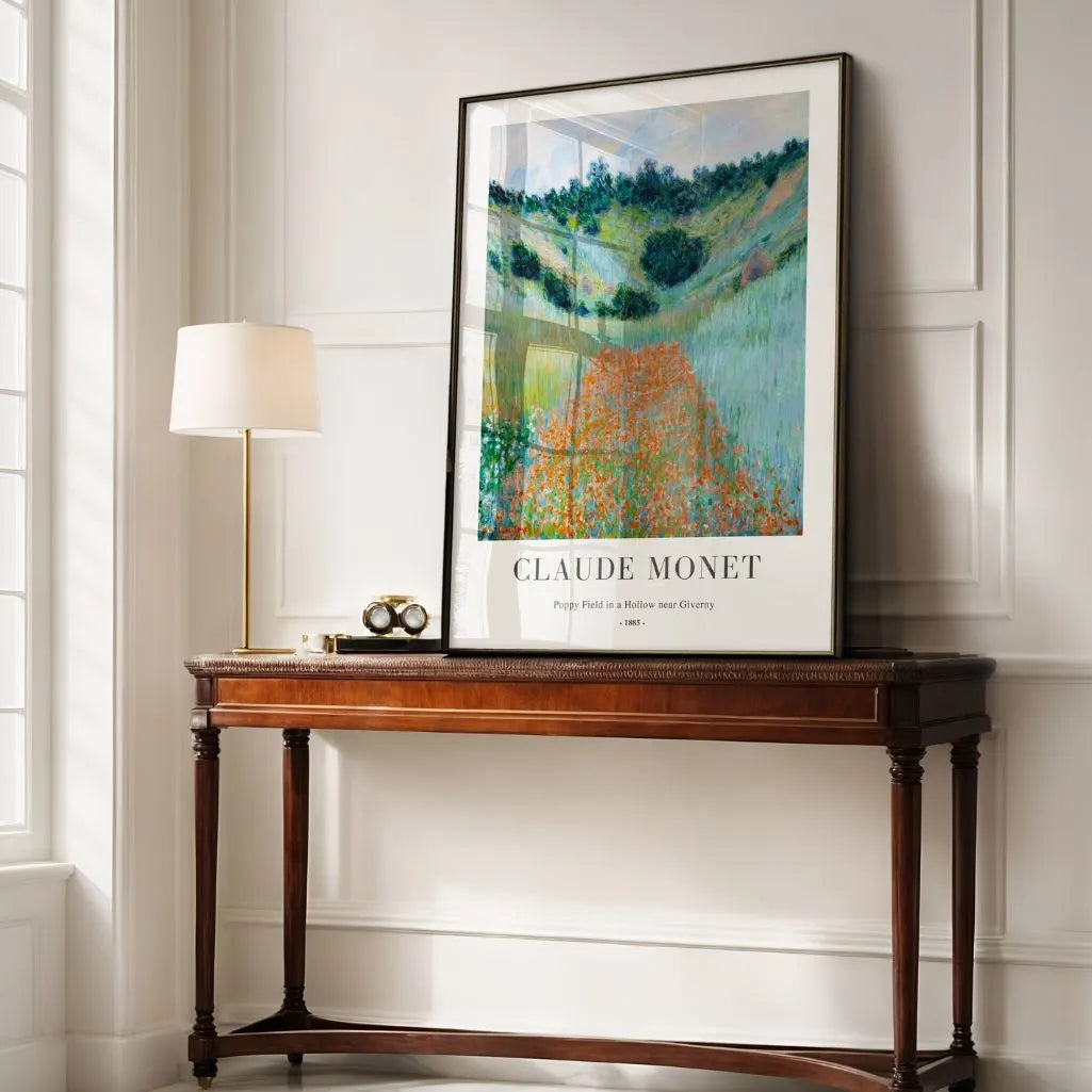 Claude Monet – Campo de amapolas cerca de Giverny Póster