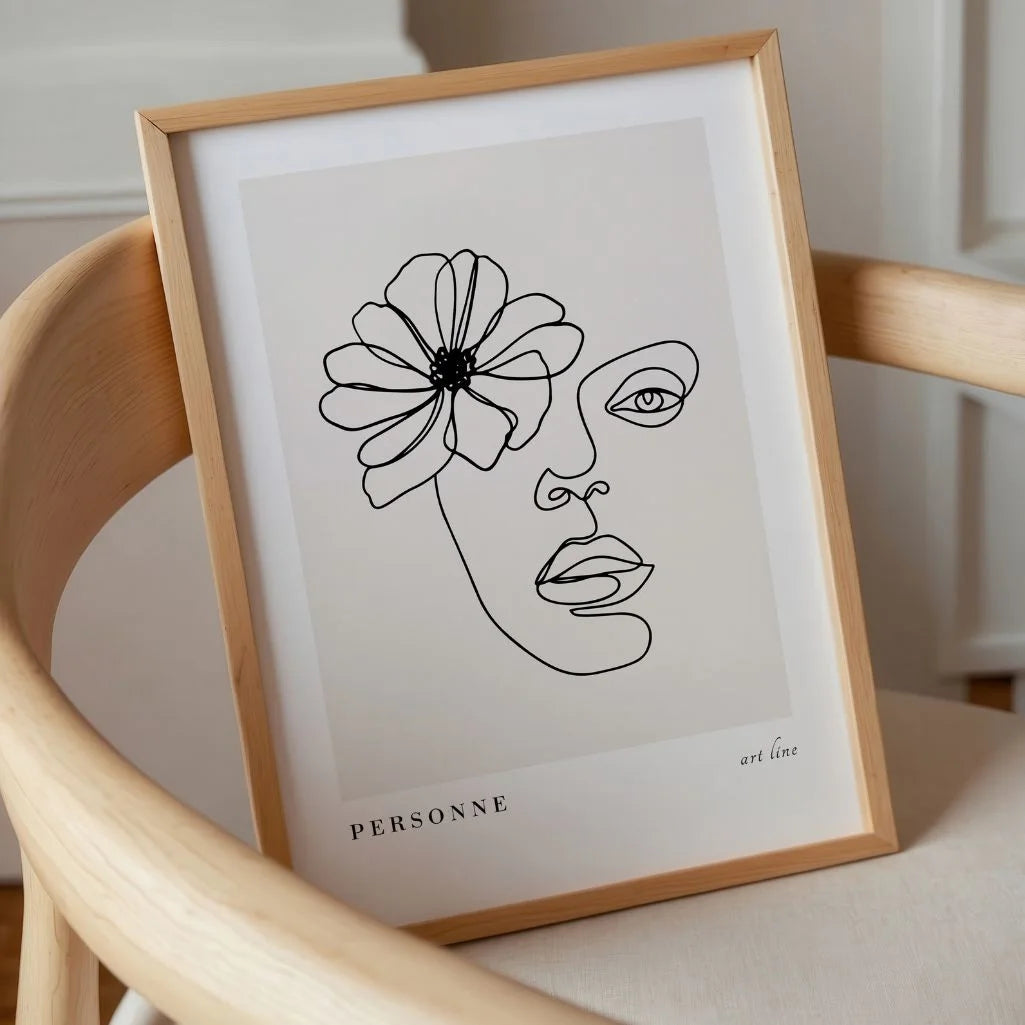 Póster – Rostro floral