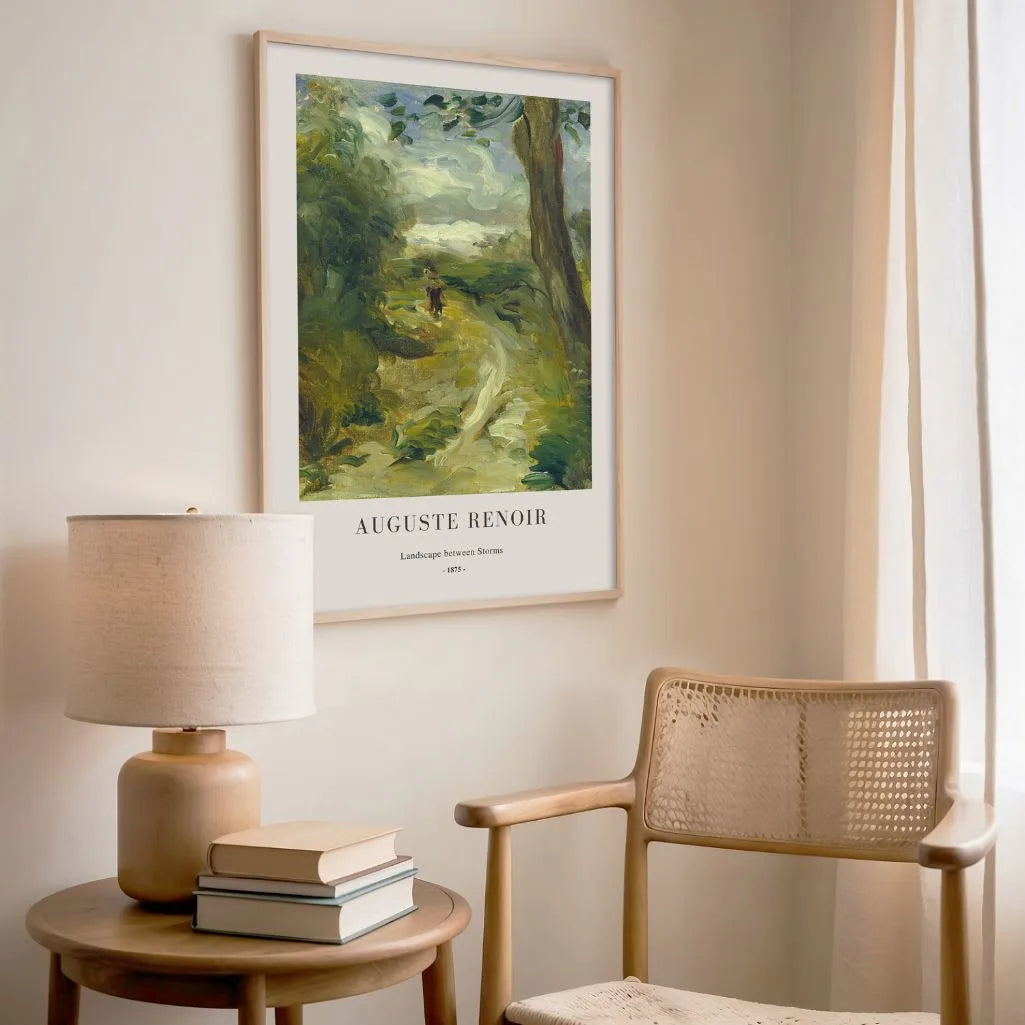 Auguste Renoir – Paisaje entre tormentas Póster
