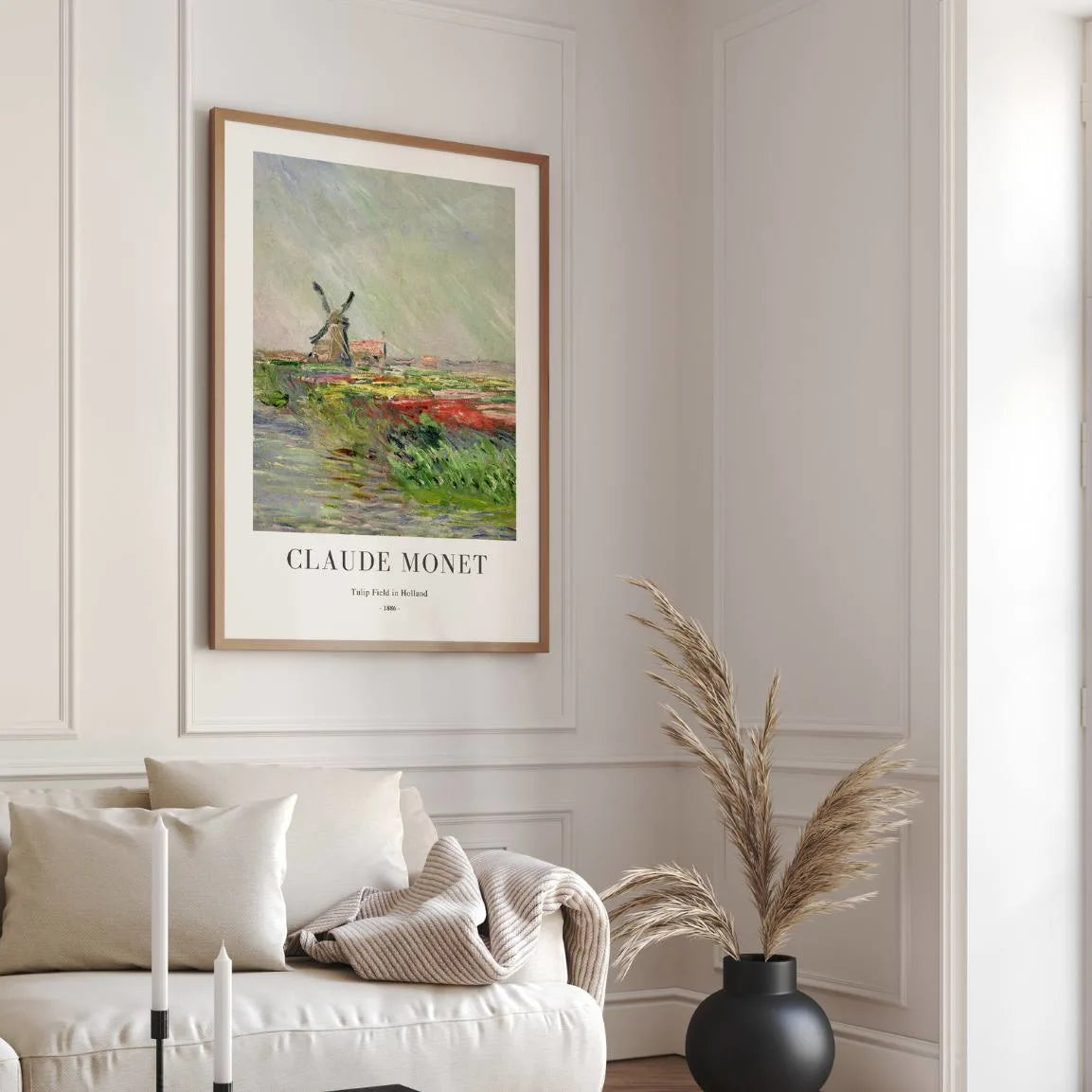 Monet Póster Tulipanes