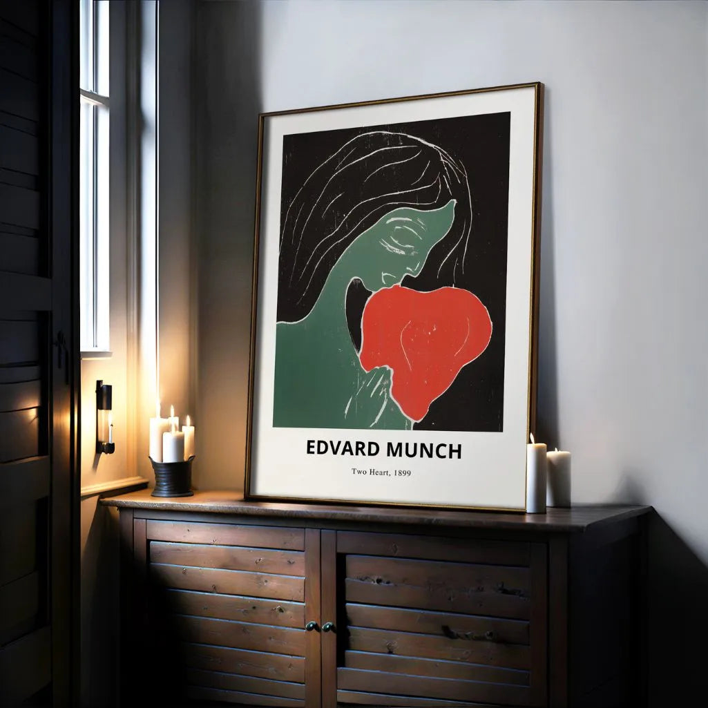 Póster Edvard Munch – Dos corazones