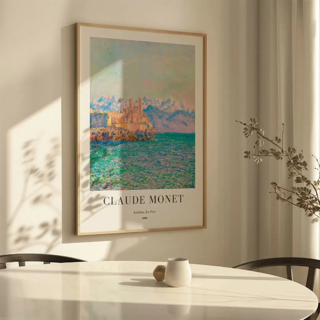 Claude Monet – Antibes, El Fuerte Póster