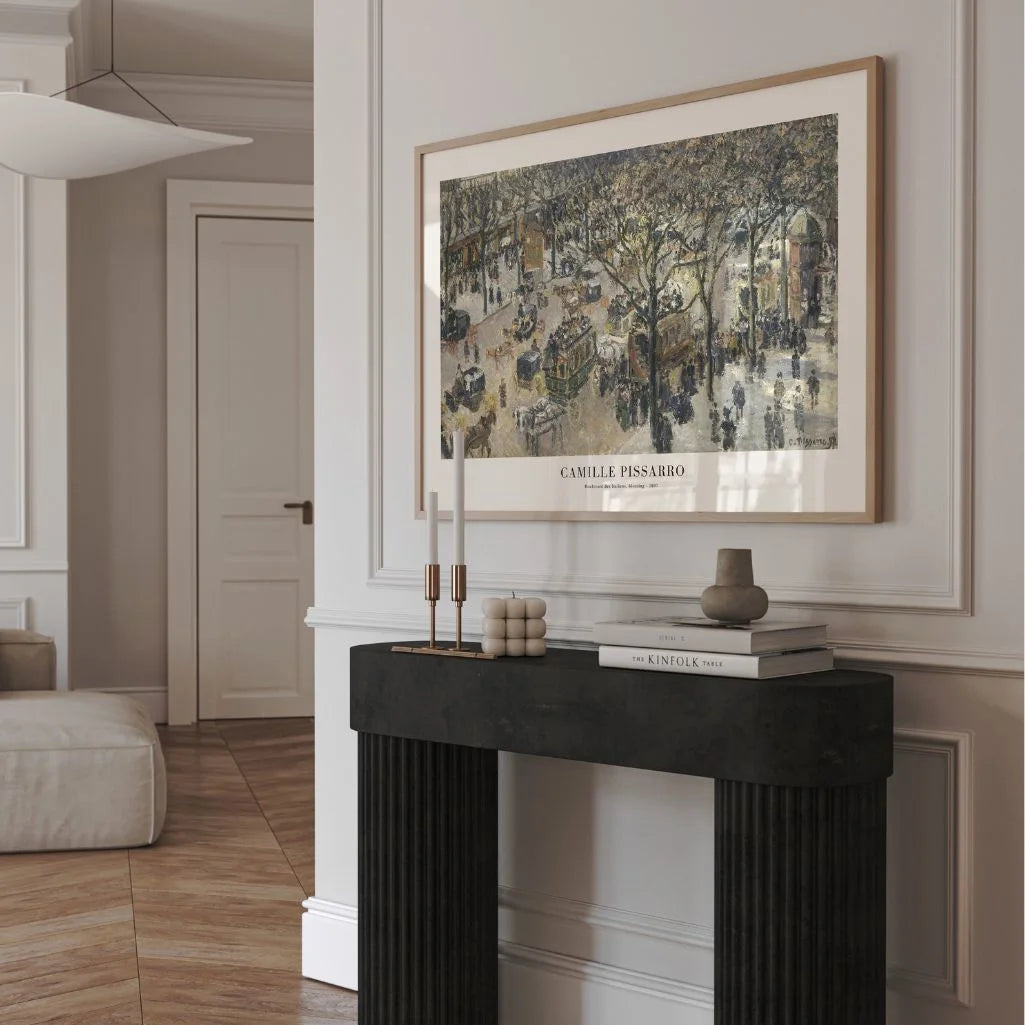 Camille Pissarro – Bulevar des Italiens, mañana Póster