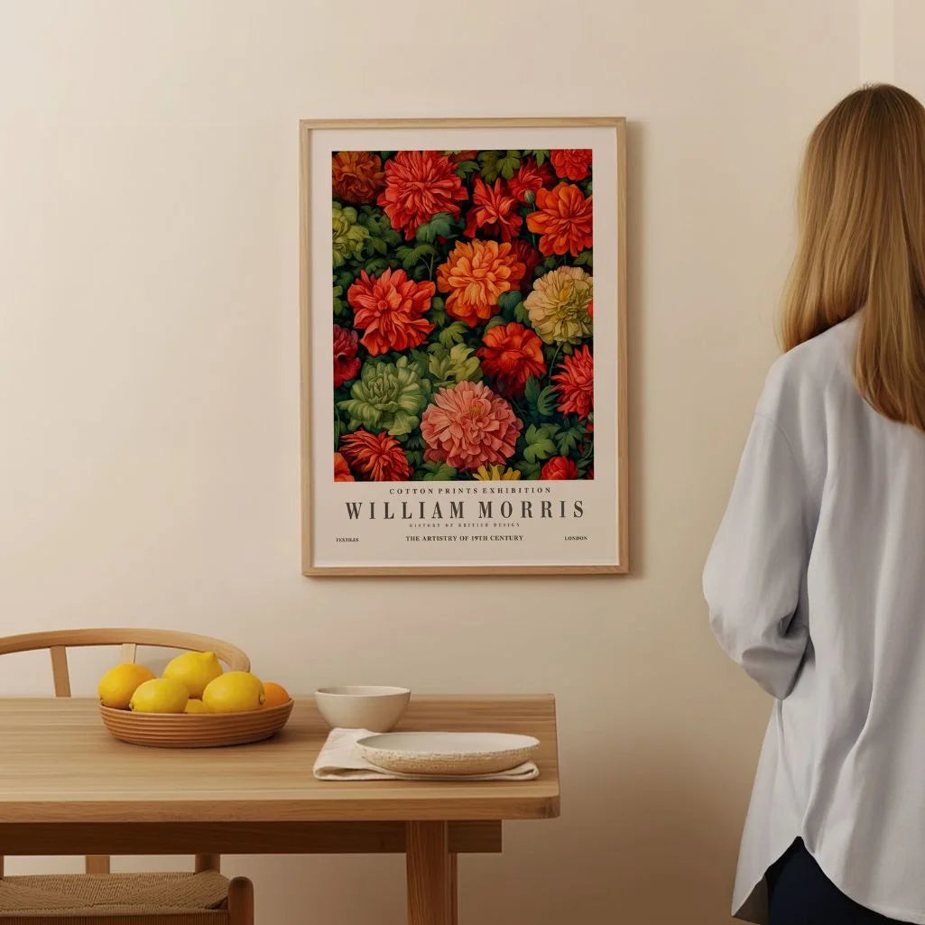 Póster – Motivo Floral Arts & Crafts