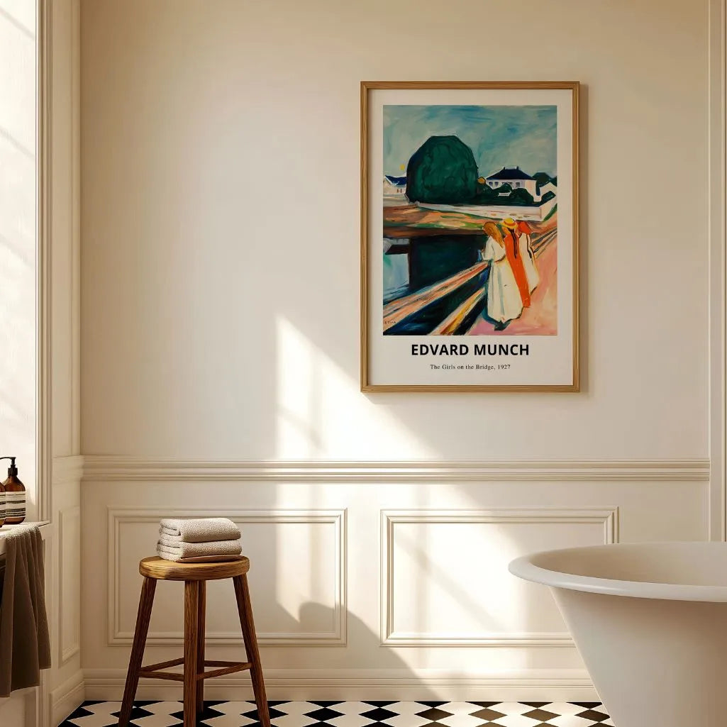 Póster Edvard Munch – Las chicas en el puente 1927
