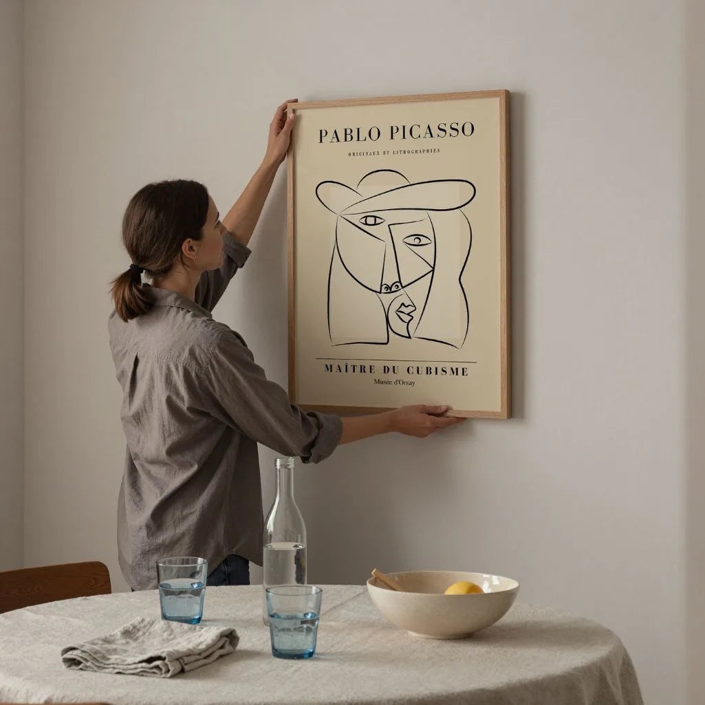 Póster inspirado en Pablo Picasso – Mujer con sombrero