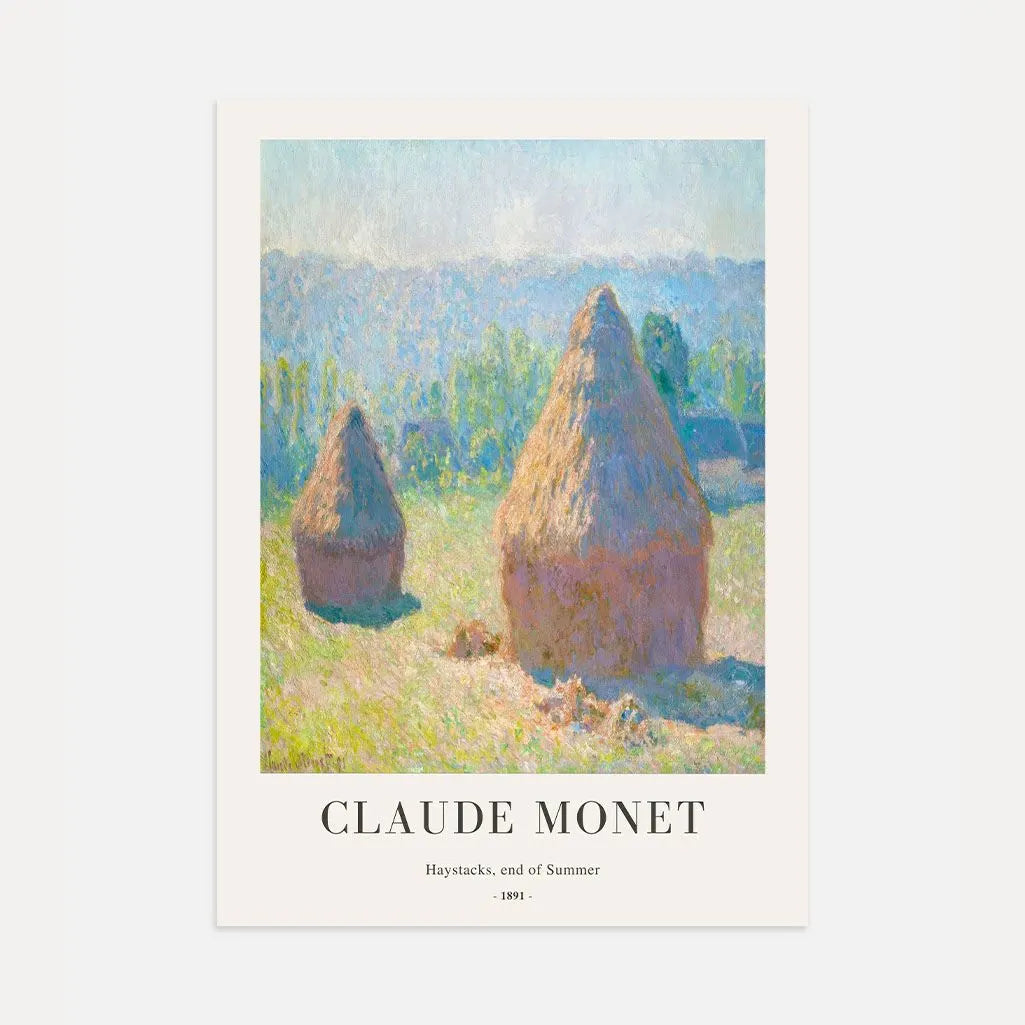 Claude Monet – Almiares, fin del verano Póster