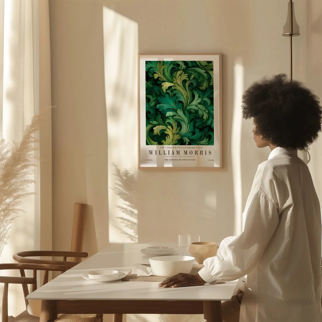 Póster – Ornamento Botánico Verde