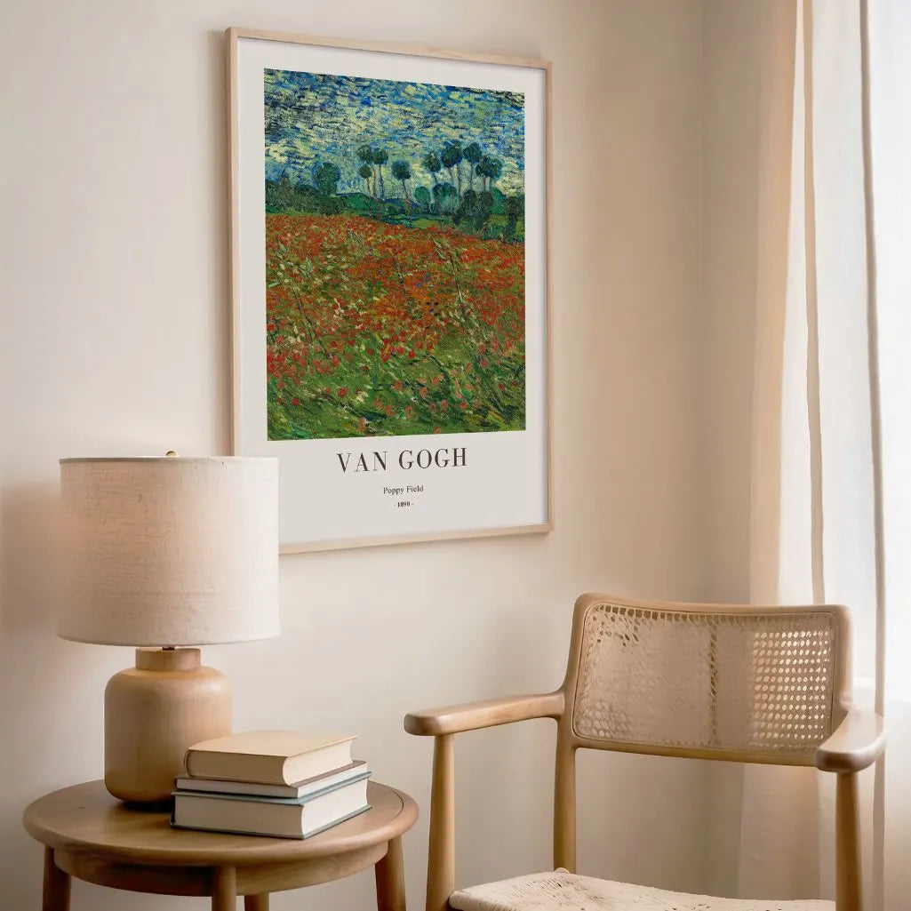 Póster Vincent van Gogh – Campo de amapolas