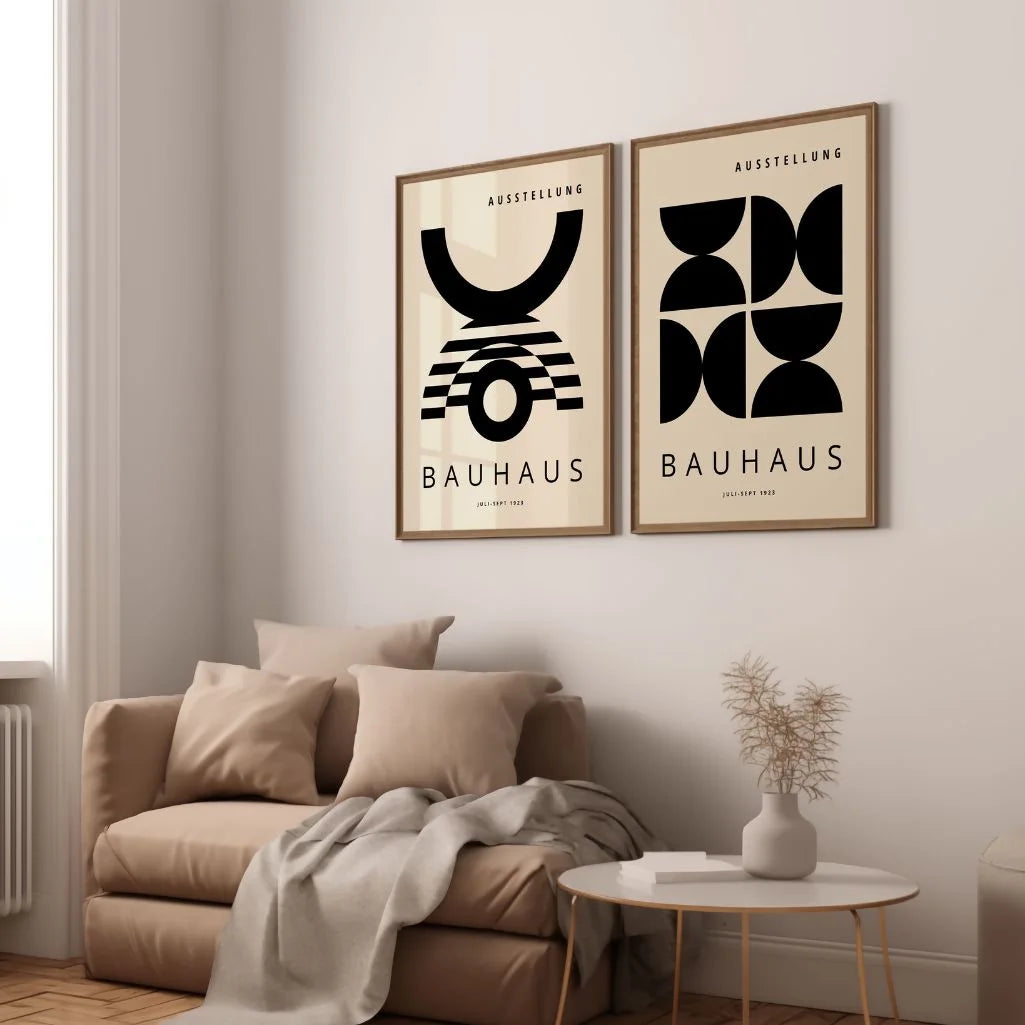 Bauhaus Formas negras – Set de 2 pósteres
