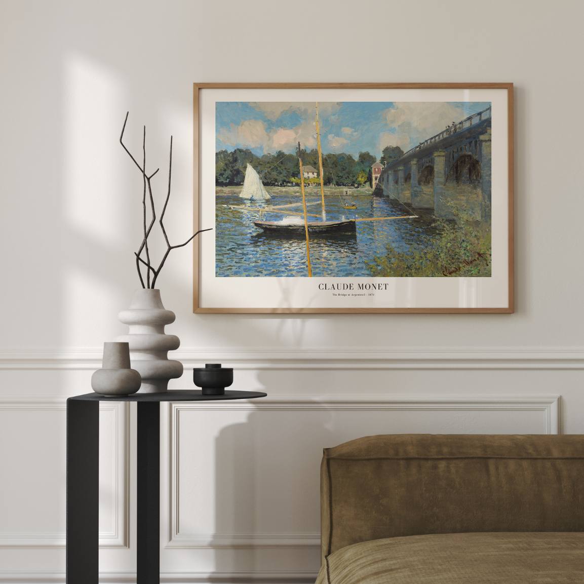 Póster Claude Monet – El Puente en Argenteuil