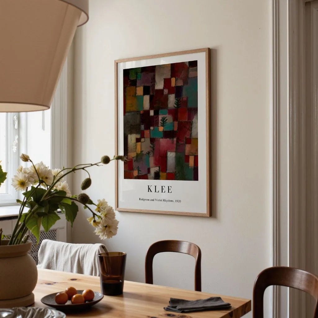 Paul Klee Póster – Ritmos rojo-verde y violeta