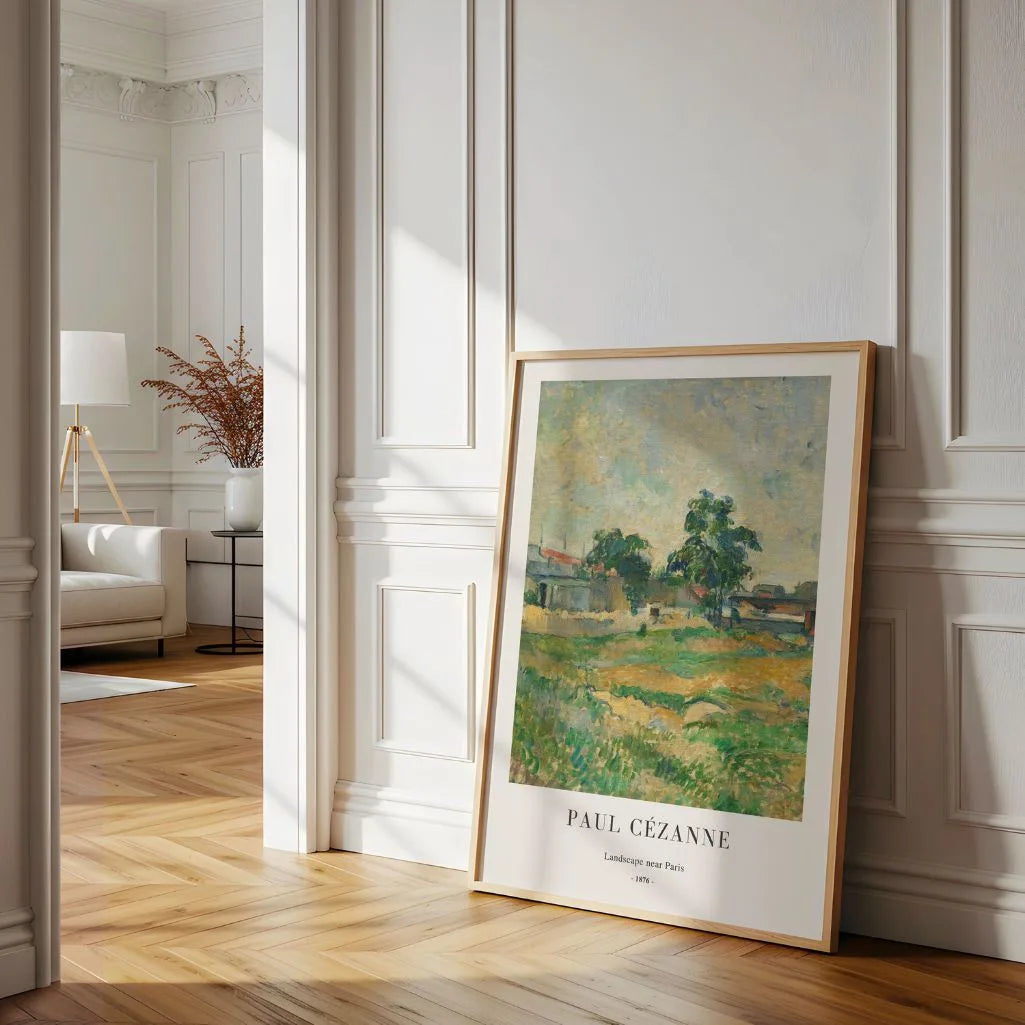 Paul Cézanne – Paisaje cerca de París Póster