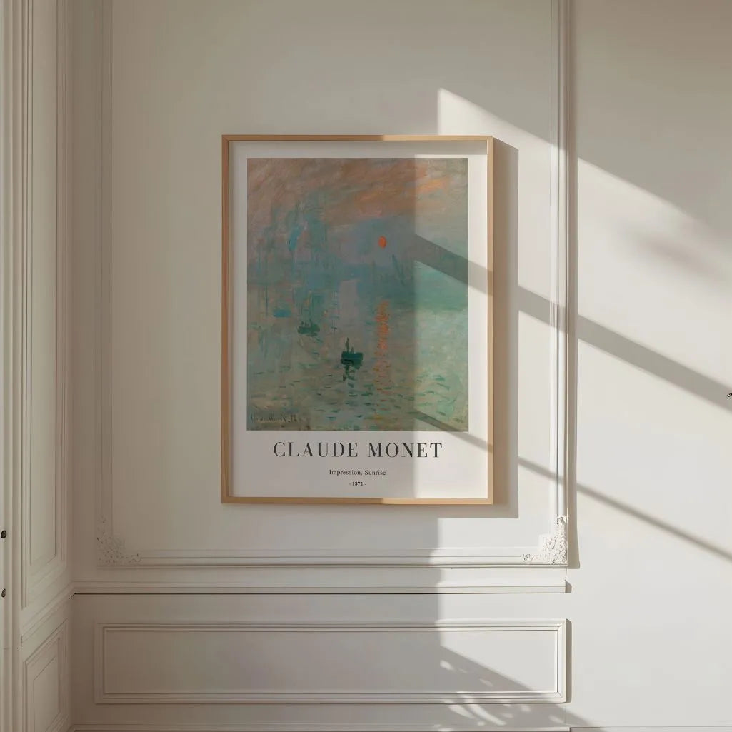 Claude Monet – Impresión, sol naciente Póster