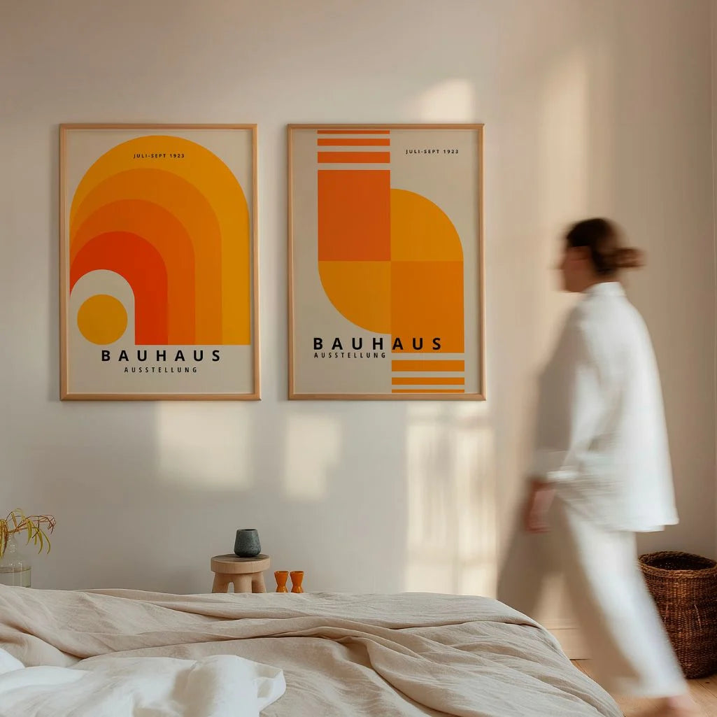 Bauhaus Energía Naranja – Set De 2 Pósteres