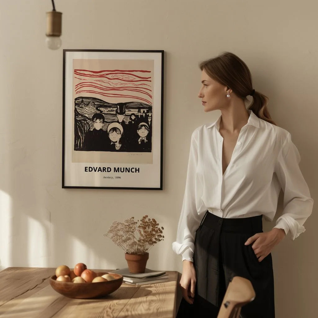 Póster Edvard Munch – Ansiedad