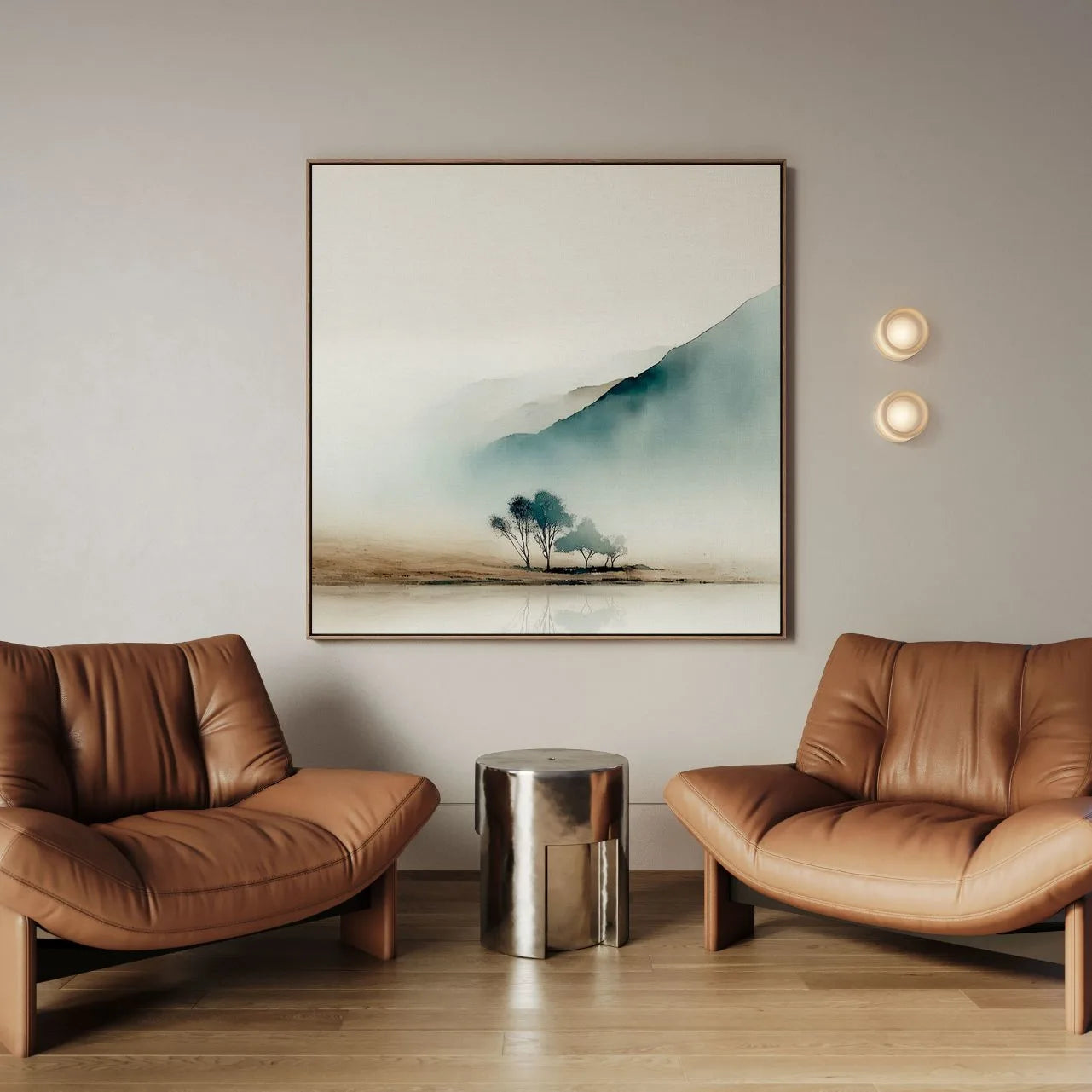 Lienzo enmarcado – Niebla matutina
