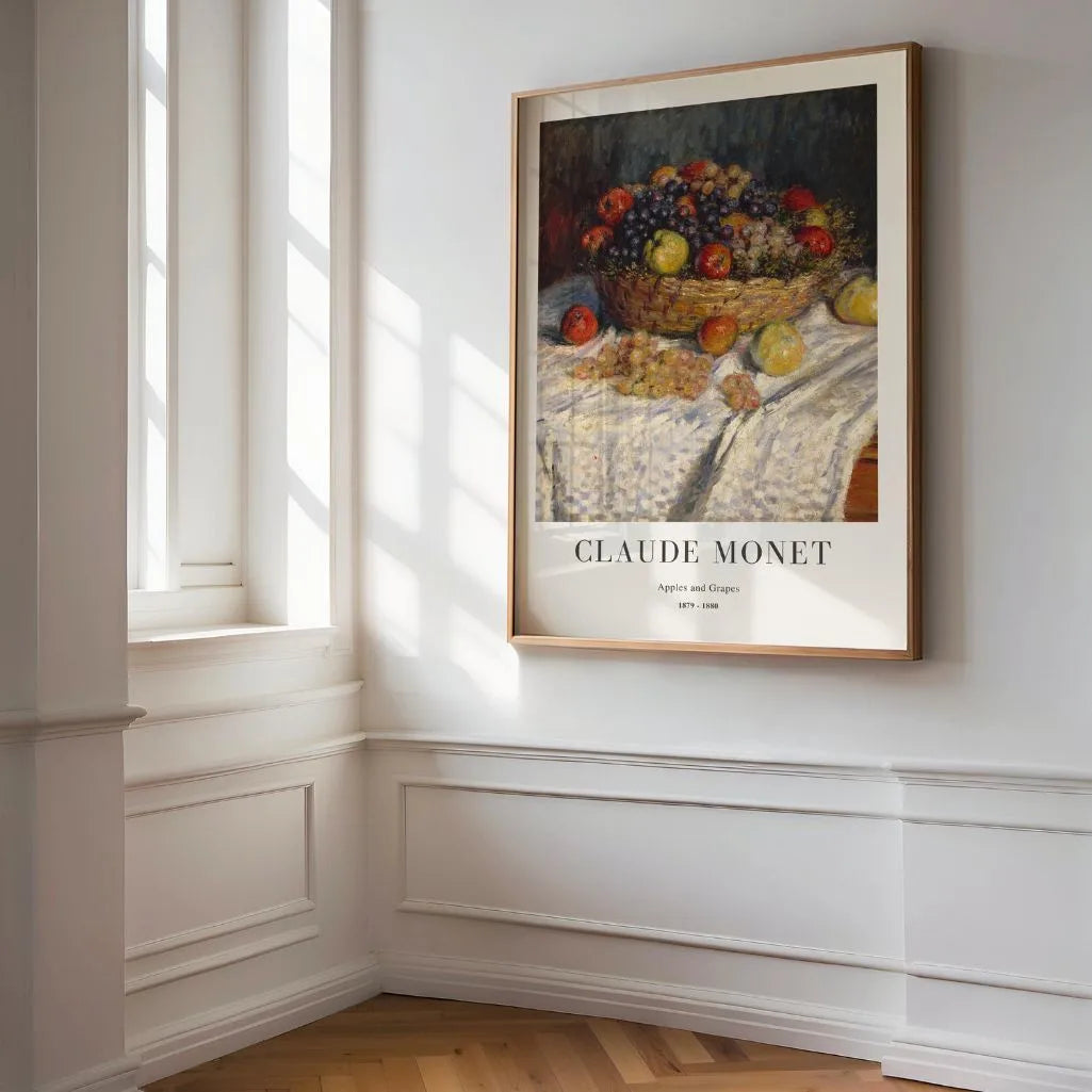 Claude Monet – Manzanas y uvas Póster