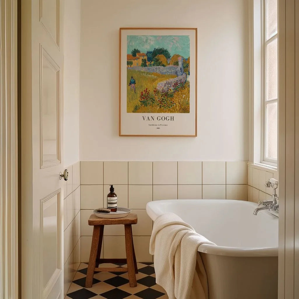 Póster Vincent van Gogh – Casa rural en Provenza