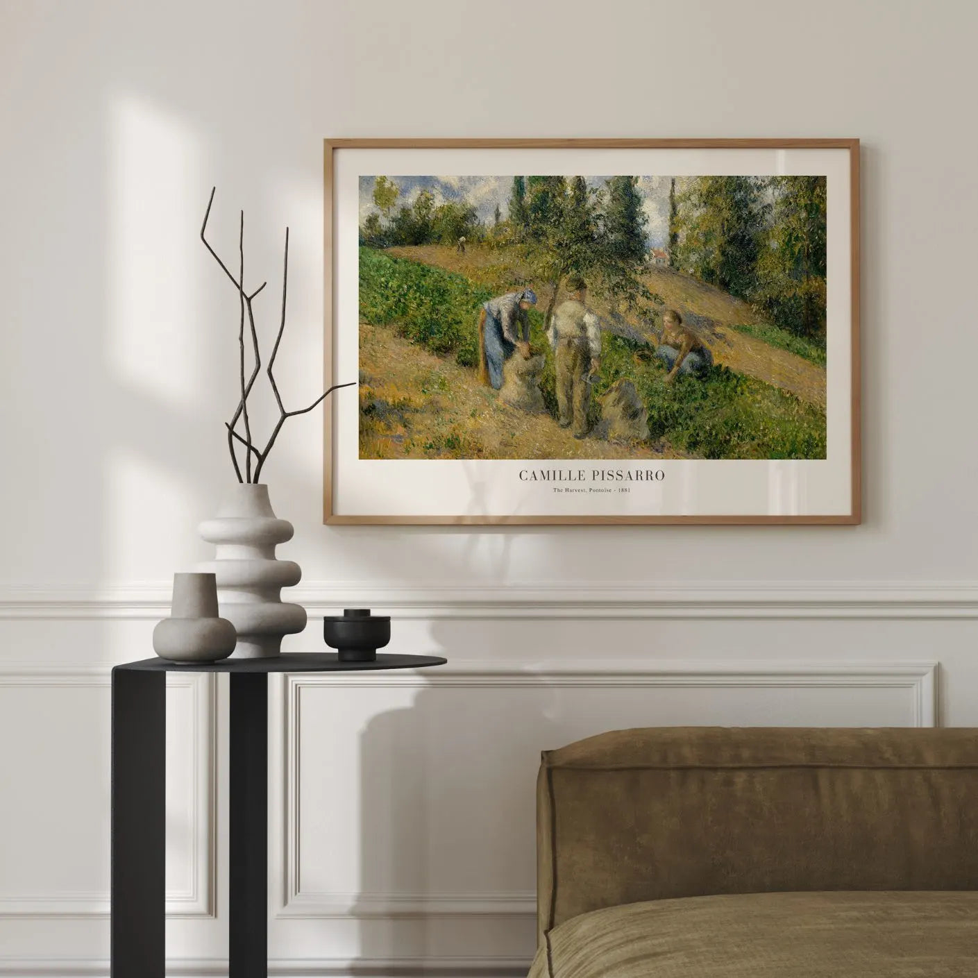 Camille Pissarro – La Cosecha, Pontoise Póster