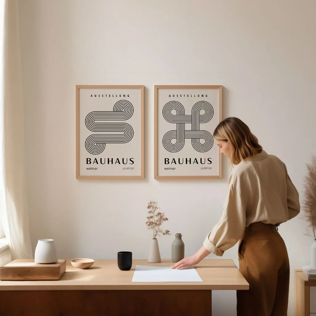 Bauhaus Líneas – Set de 2 pósteres