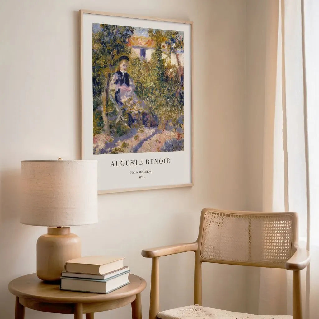 Auguste Renoir – Nini en el jardín Póster
