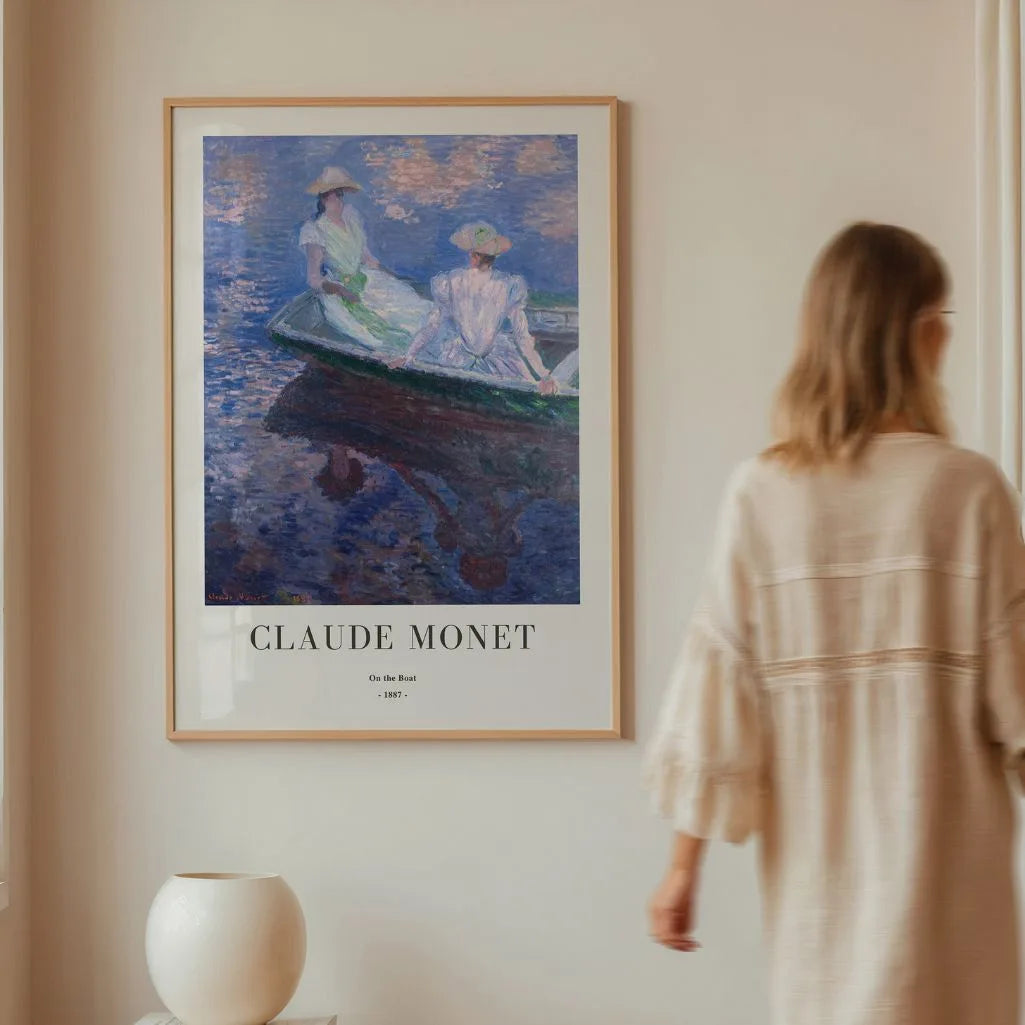 Claude Monet – En la barca (1887) Póster