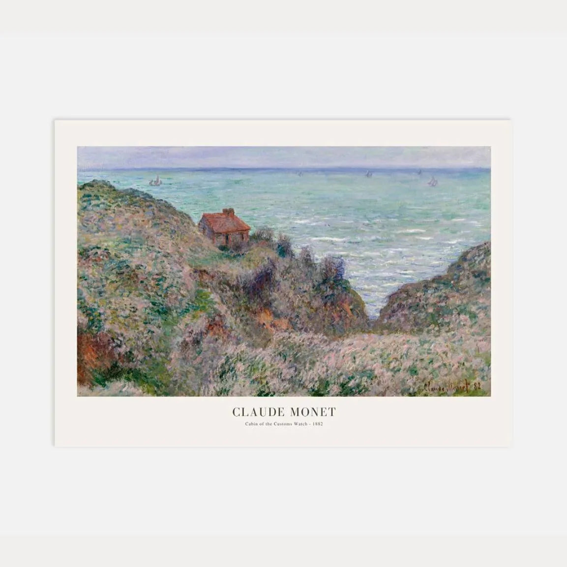 Póster Claude Monet – Cabaña de los aduaneros