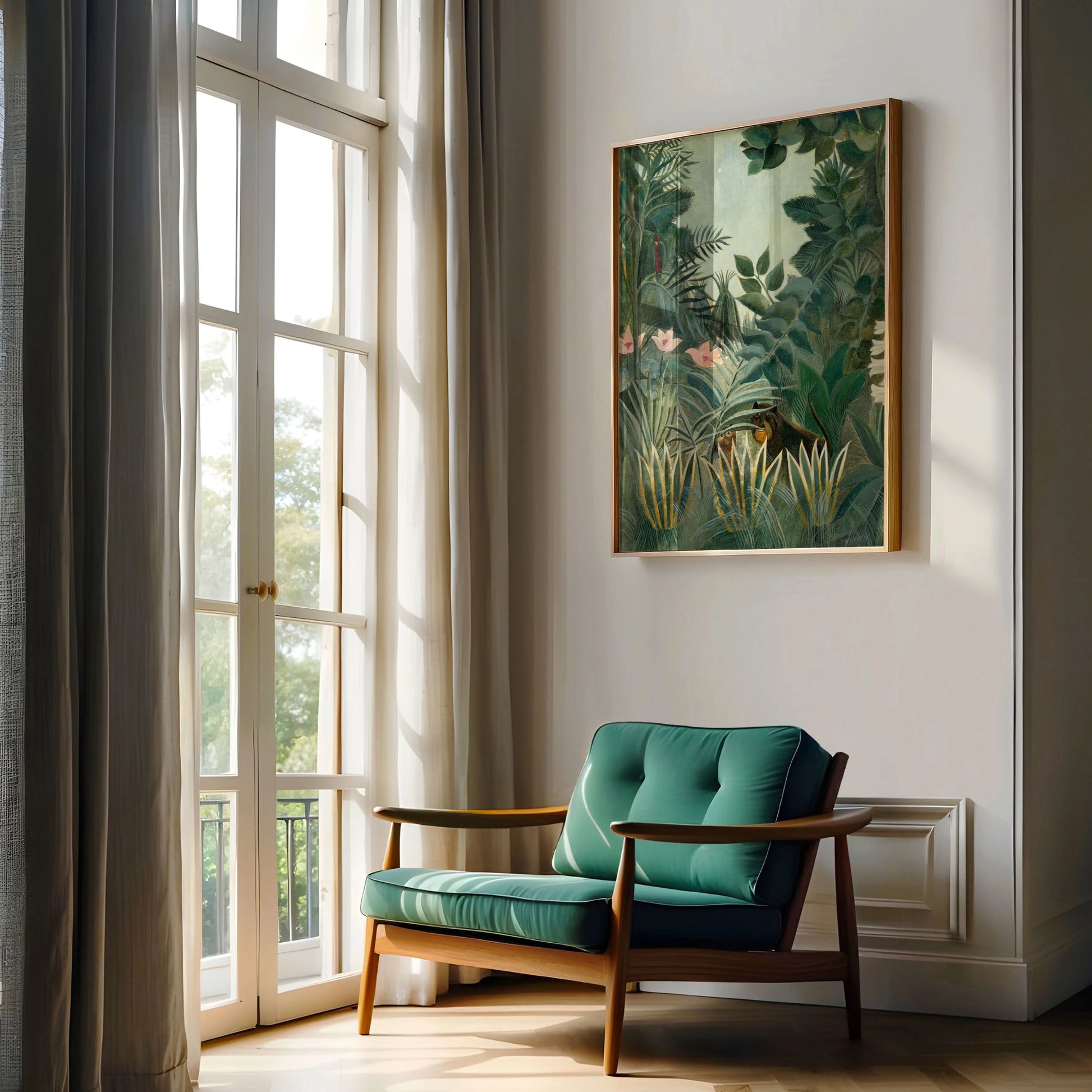 Henri Rousseau – La jungla Póster