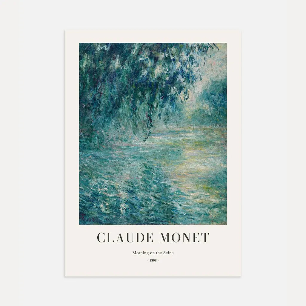 Claude Monet – Mañana en el Sena (1898) Póster