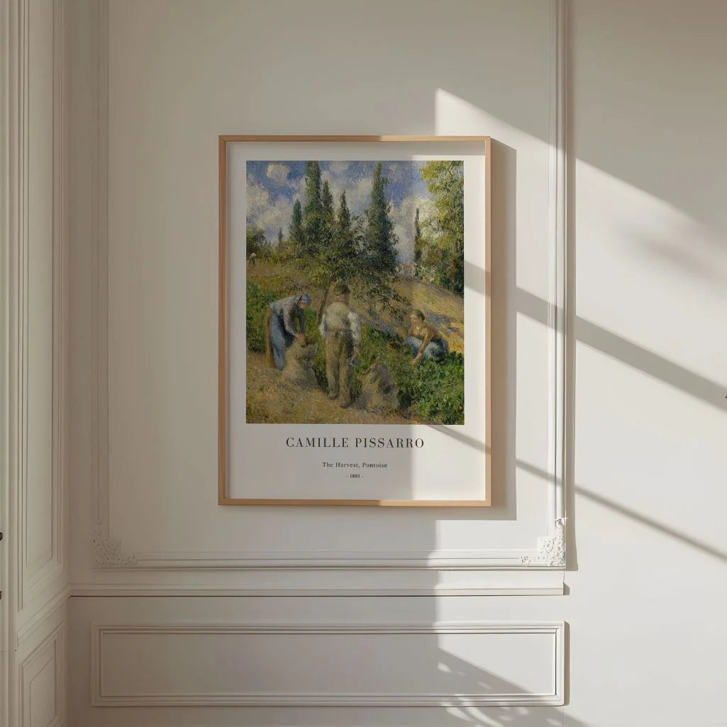 Camille Pissarro – La cosecha, Pontoise Póster