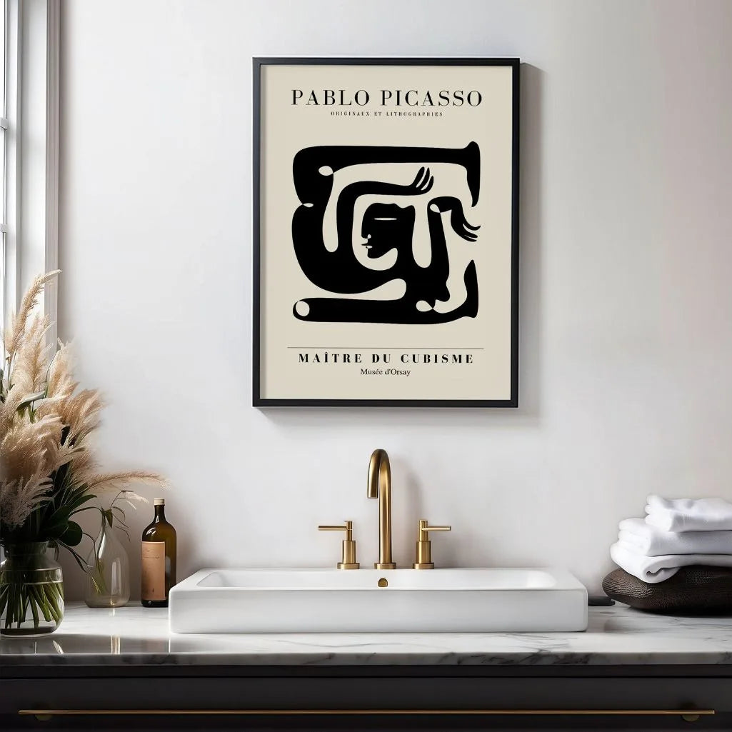 Póster inspirado en Pablo Picasso – Figura en movimiento