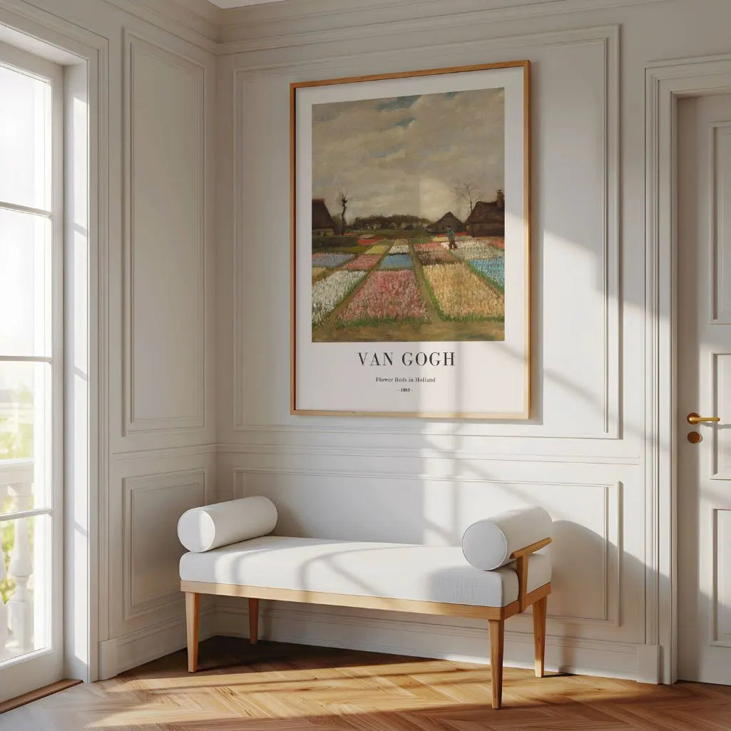 Póster Vincent van Gogh – Parterres de flores en Holanda