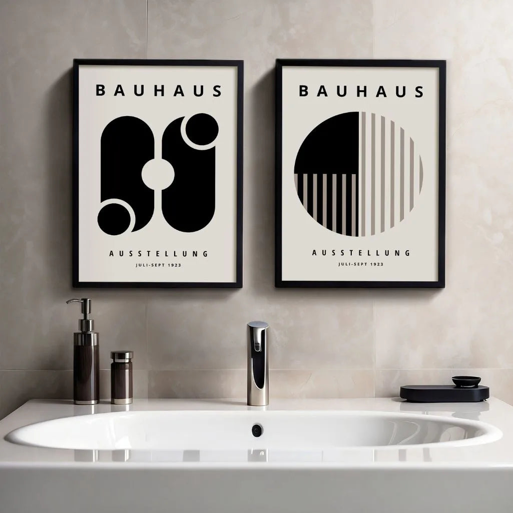 Armonía Bauhaus – Set de 2 pósteres