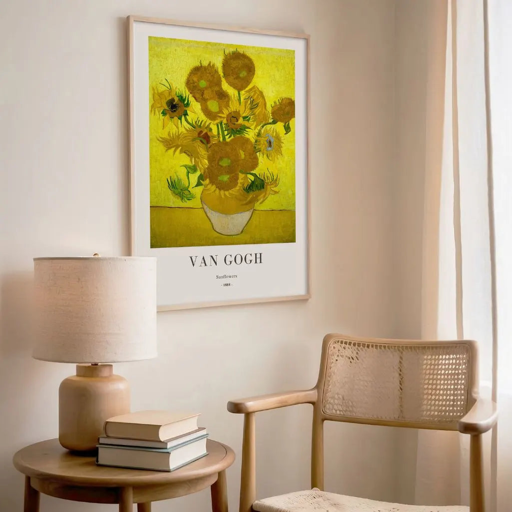 Póster Vincent van Gogh – Girasoles 1888