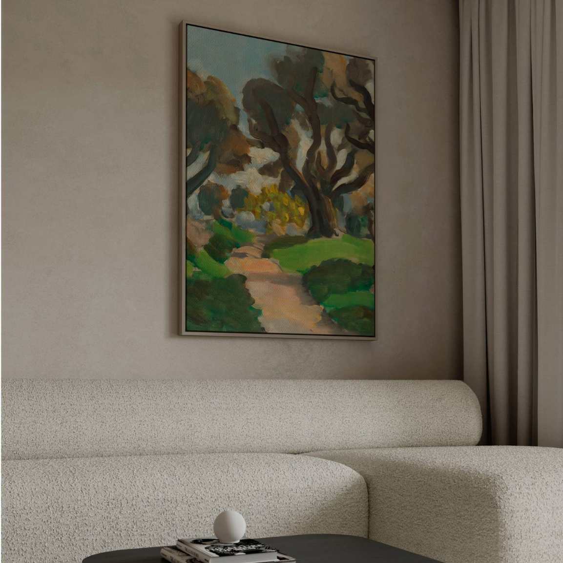 Lienzo enmarcado – Paisaje