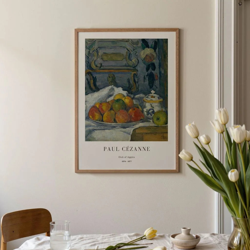 Paul Cézanne – Plato con manzanas Póster