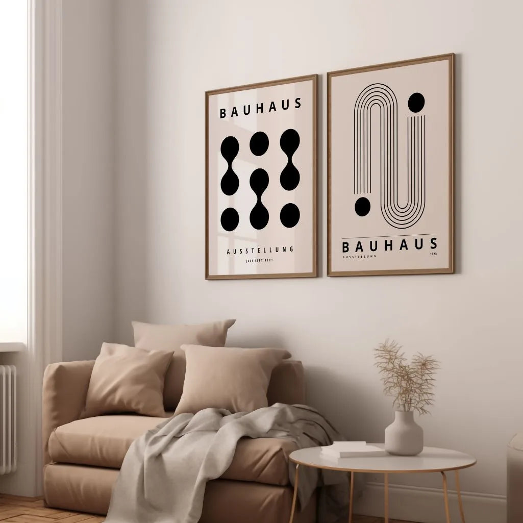 Bauhaus Formas Negras – Set De 2 Pósteres