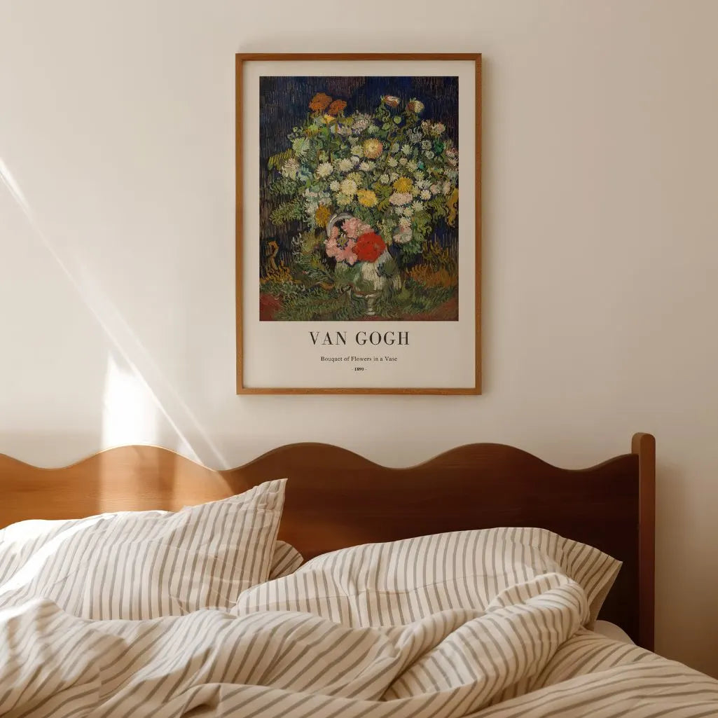 Vincent van Gogh – Ramo de flores en un jarrón Póster