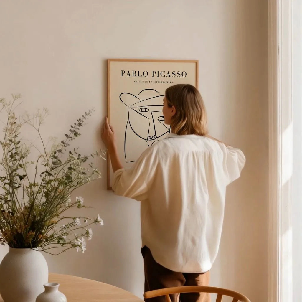 Póster inspirado en Pablo Picasso – Mujer con sombrero